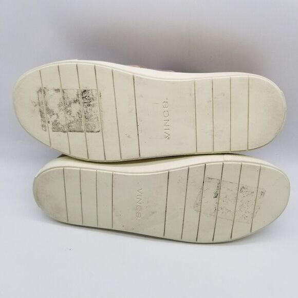 Vince Women Slip On Flats Size 5 Taupe Suede Comfort Shoes - Picture 5 of 7